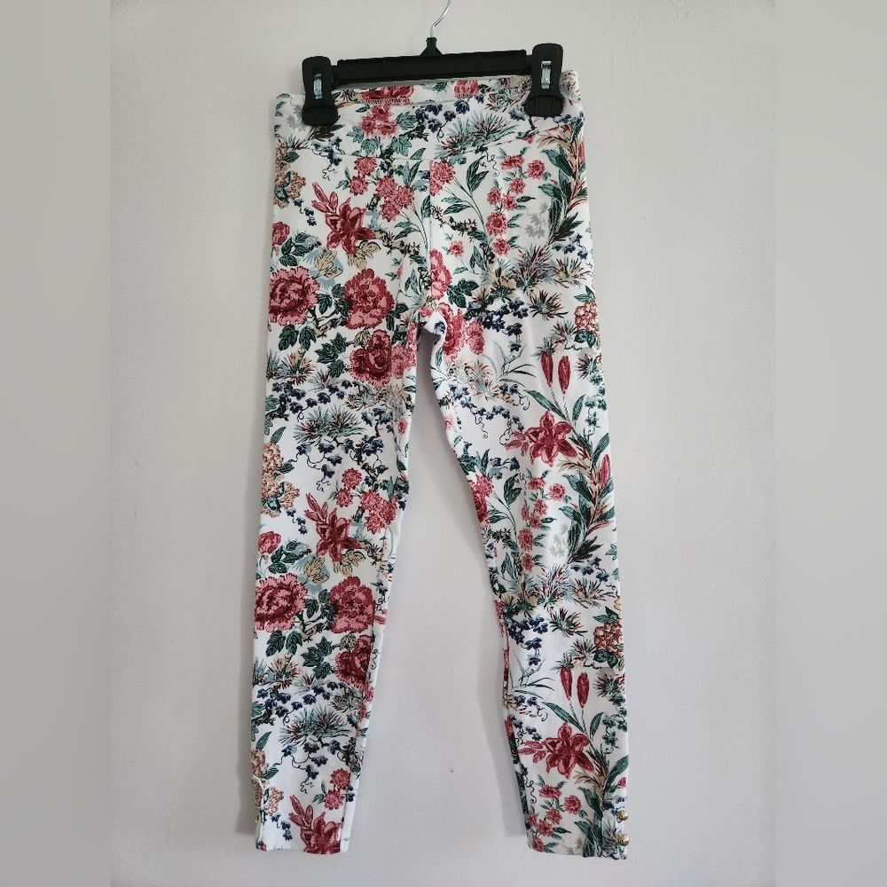 Janie and Jack Floral Ponte Pants Size 10
